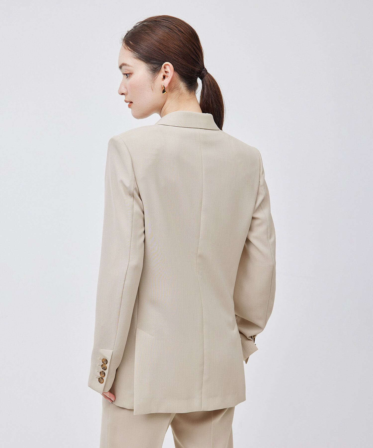 ROPE「ポリエステルツイルダブルジャケット/セットアップ対応【メディア掲載】」|テーラードジャケット|