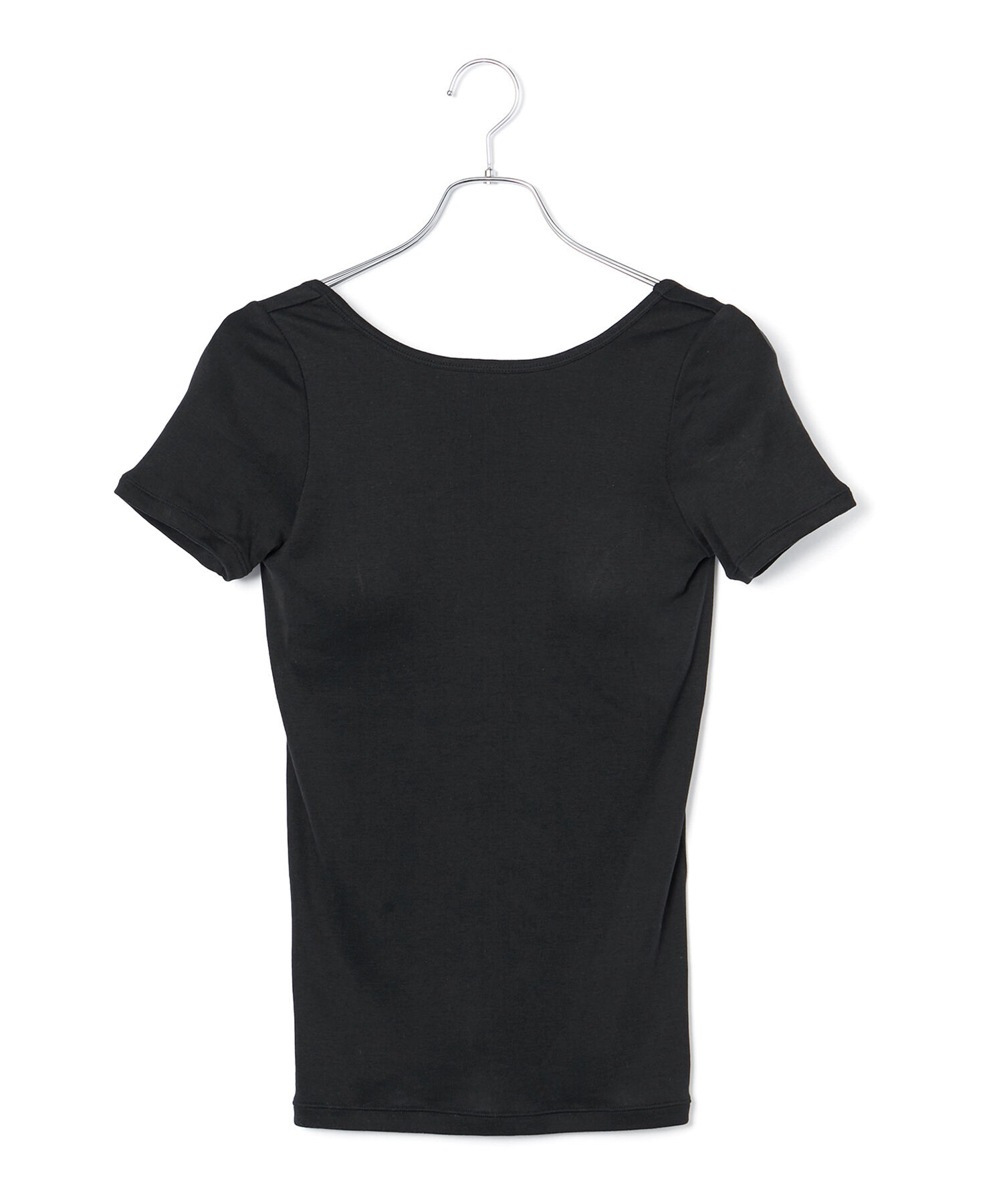 ROPE「コットンシルク丸胴フライスカップ付き半袖カットソー」|Tシャツ・カットソー|