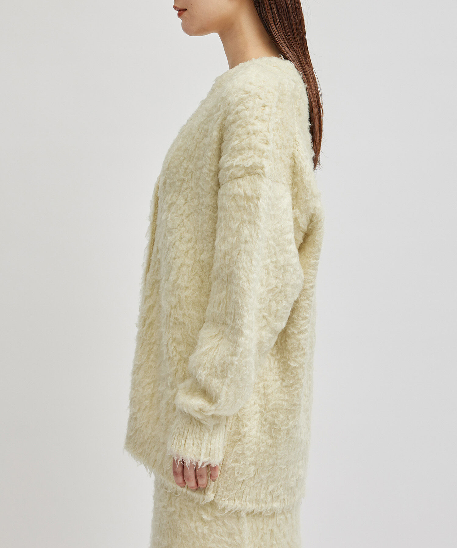 ROPE「シルクシャギーカーディガン/セットアップ対応」|カーディガン|