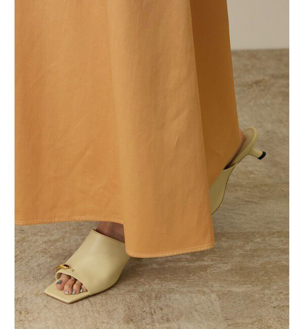 ROPE「【洗える】シャイニーサテンキャミワンピース」|ドレス|