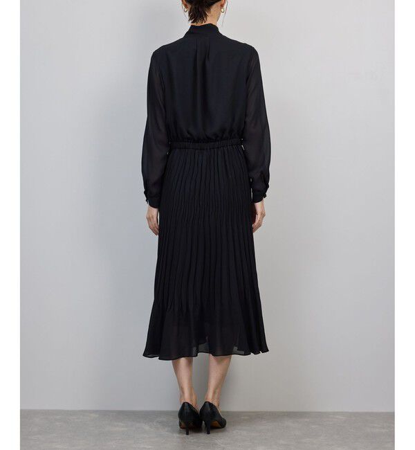 ROPE「ジョーゼットシフォンプリーツワンピース・25AW」|ワンピース|