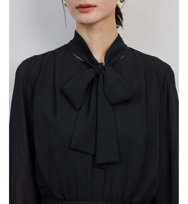 ROPE「ジョーゼットシフォンプリーツワンピース・25AW」|ワンピース|