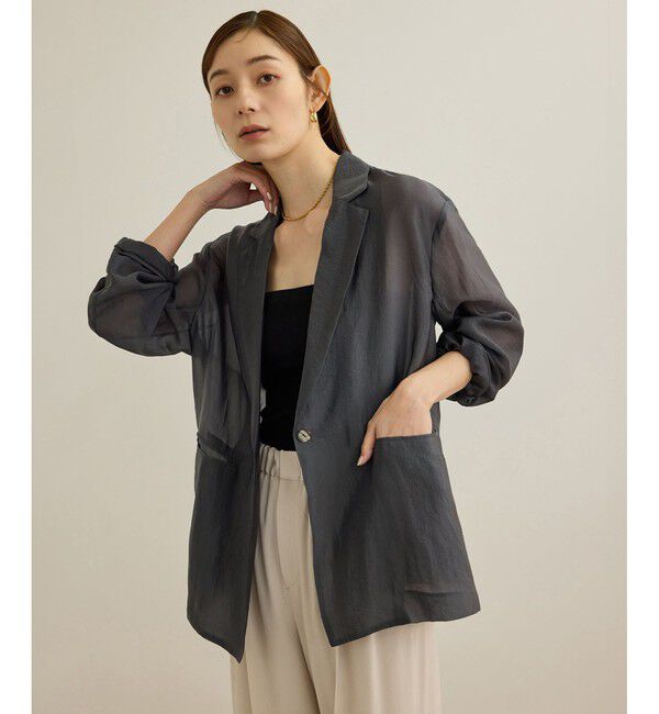 ROPE「シアーライトジャケット/イージーケア」|テーラードジャケット|