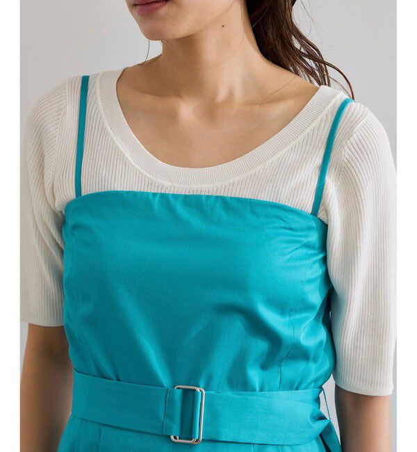 ROPE「コットンサテンオールインワン/洗える」|オールインワン|