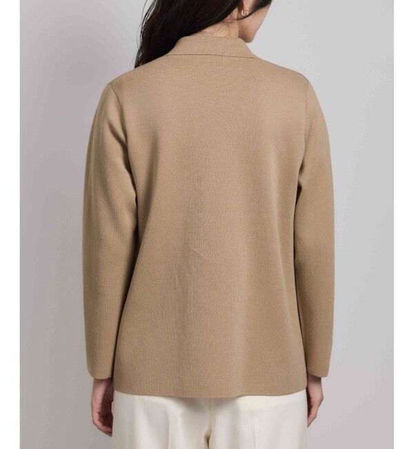 ROPE「ミラノリブ ニットダブルジャケット/イージーケア」|テーラードジャケット|