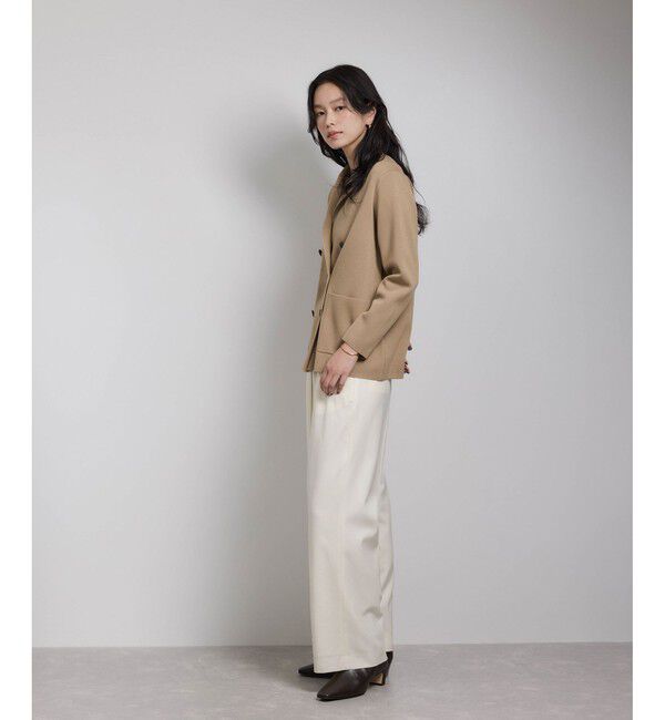 ROPE「ミラノリブ ニットダブルジャケット/イージーケア」|テーラードジャケット|