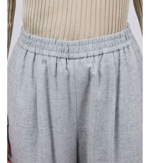 ROPE「ウールフランネルタックイージーパンツ/イージーケア・セットアップ対応」|チノ|