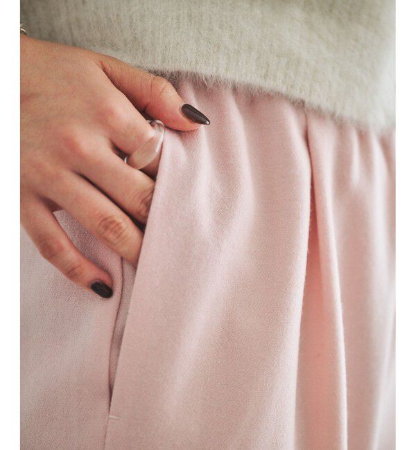 ROPE「ウールフランネルタックイージーパンツ/イージーケア・セットアップ対応」|チノ|