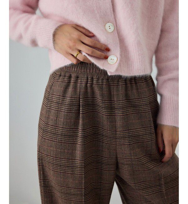 ROPE「ウールフランネルタックイージーパンツ/イージーケア・セットアップ対応」|チノ|