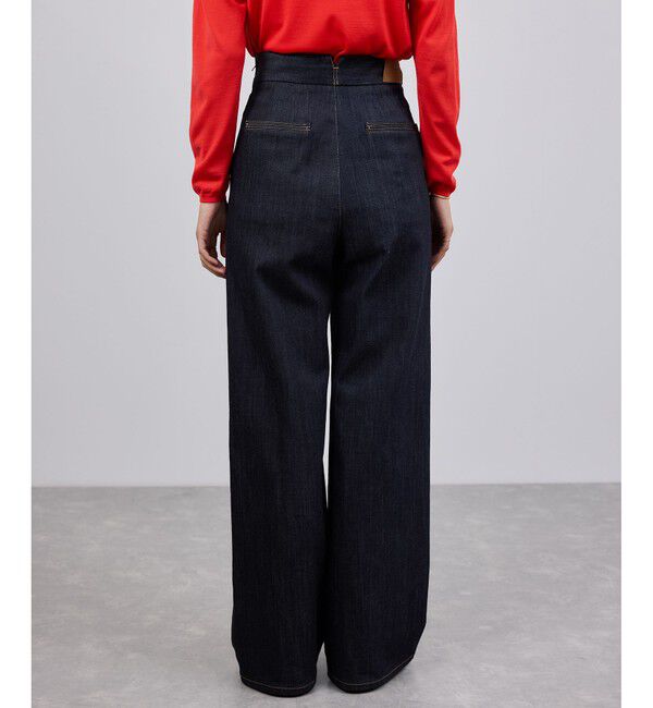 ROPE「ストレッチデニム セーラーパンツ/イージーケア」|デニム|