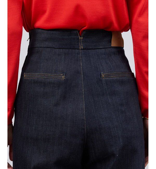 ROPE「ストレッチデニム セーラーパンツ/イージーケア」|デニム|