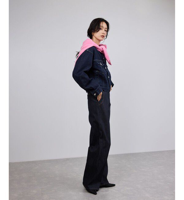 ROPE「ストレッチデニム セーラーパンツ/イージーケア」|デニム|