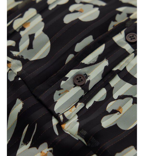 ROPE「フラワープリントタックワンピース/イージーケア」|ワンピース|