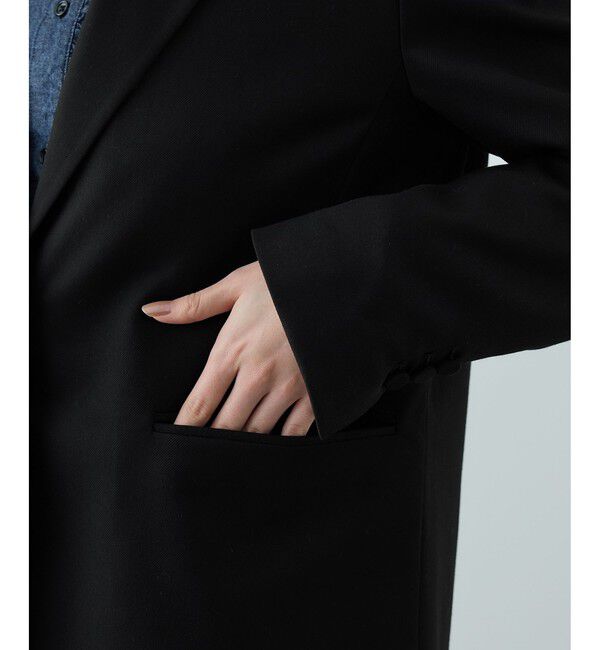 ROPE「トリアセツイル シングルテーラードジャケット(デニムライク)/セットアップ対応」|テーラードジャケット|