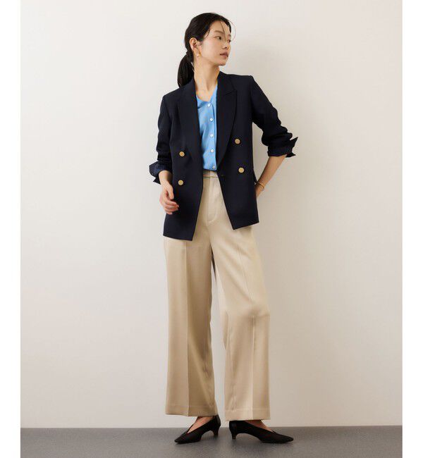 ROPE「ストレッチ金ボタンブレザージャケット」|テーラードジャケット|