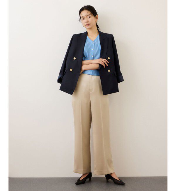 ROPE「ストレッチ金ボタンブレザージャケット」|テーラードジャケット|