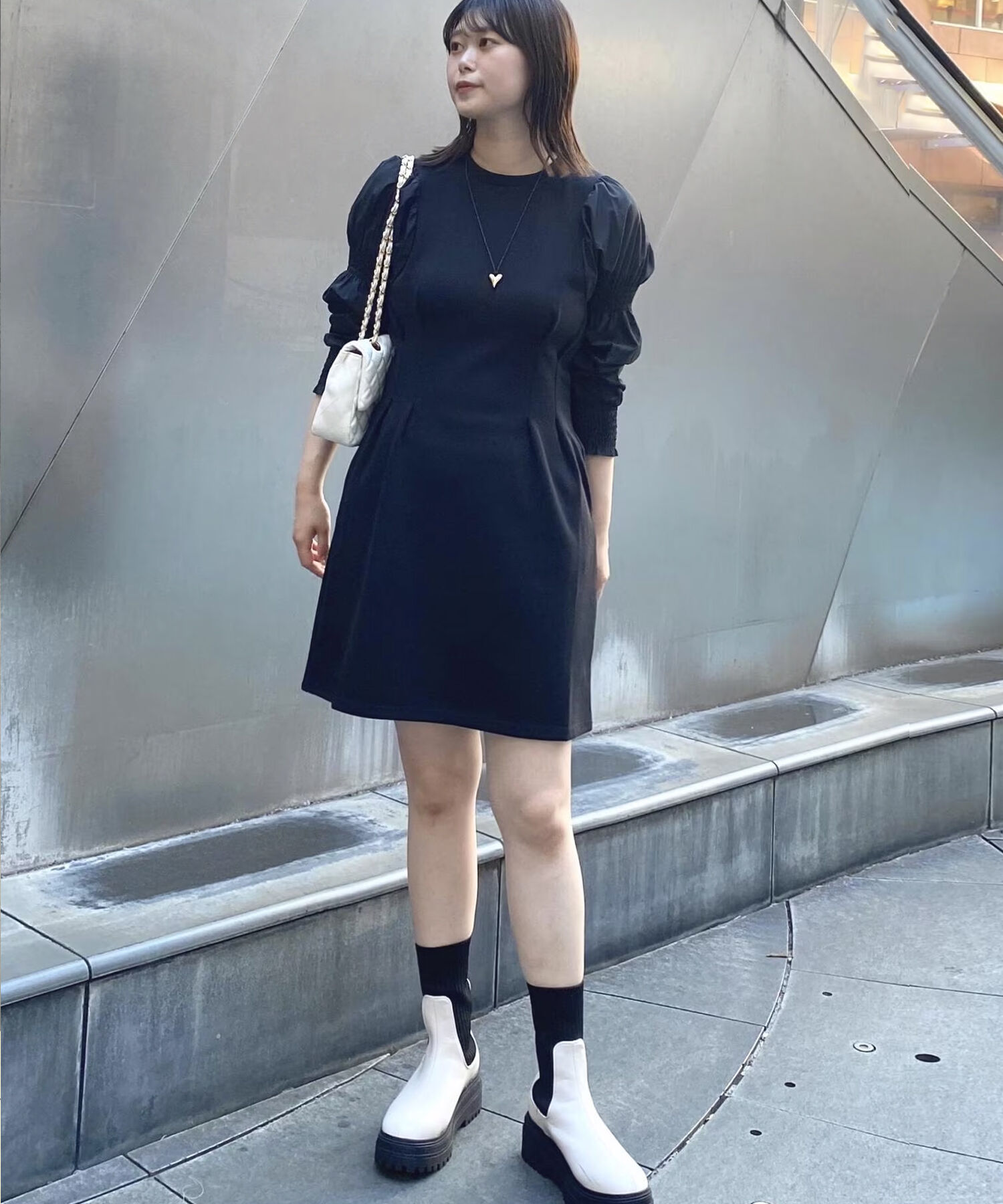 Juze「【抗菌防臭】タンクソールサイドニットブーツ」|その他|