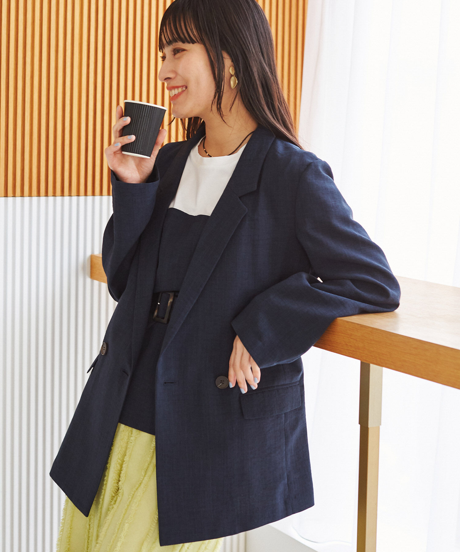 VIS「美easyテーラードジャケット【洗える】」|テーラードジャケット|