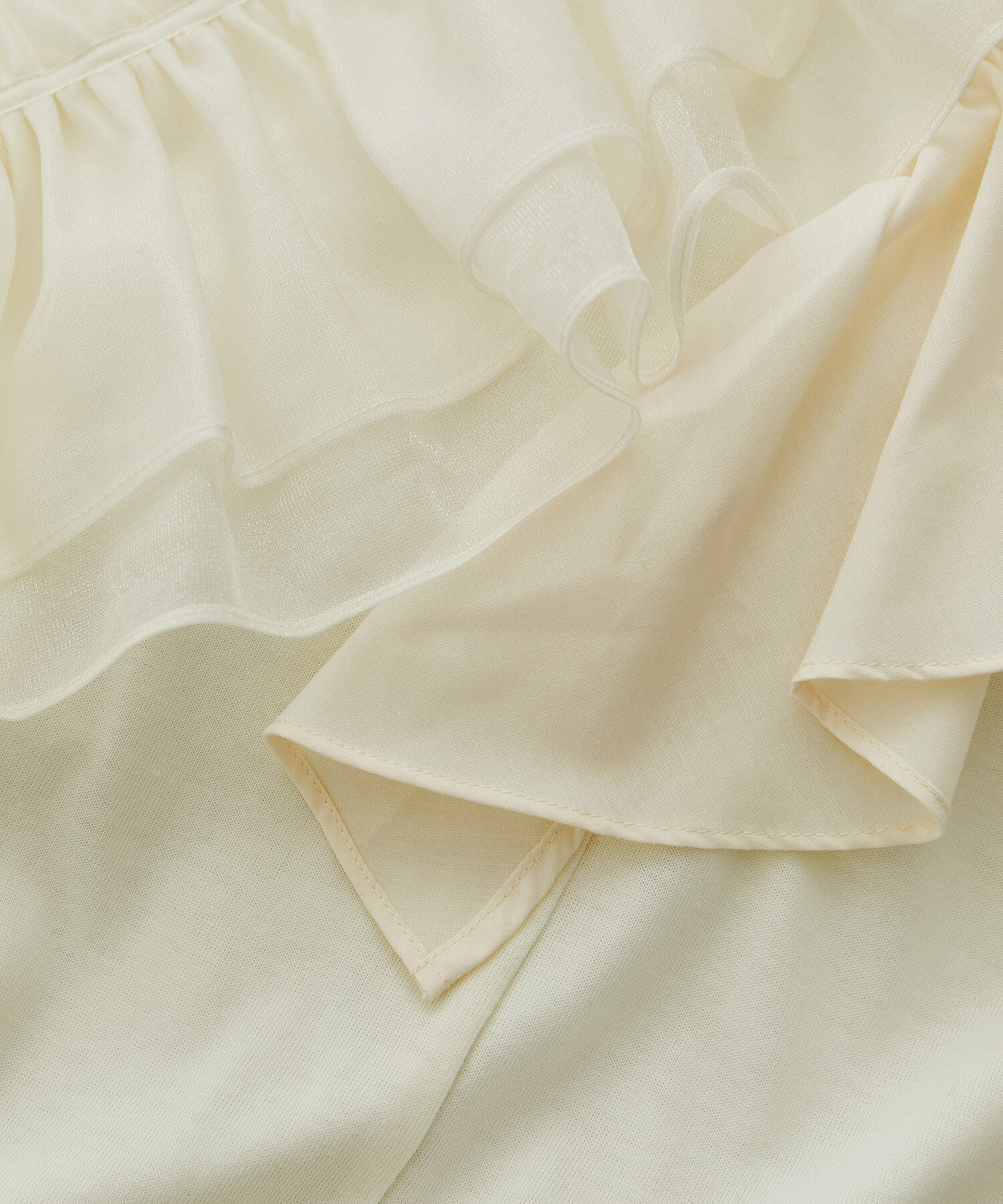 VIS「【SET】サッシュ付きフリルドッキングプルオーバー」|Tシャツ・カットソー|