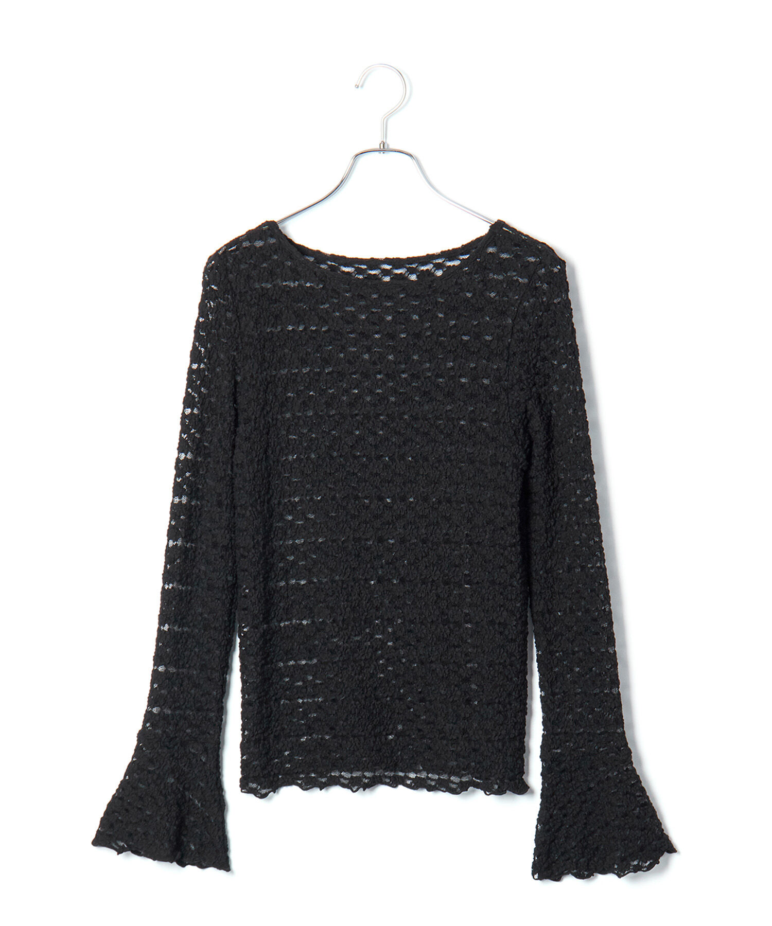 VIS「レースフレアースリーブトップス」|Tシャツ・カットソー|