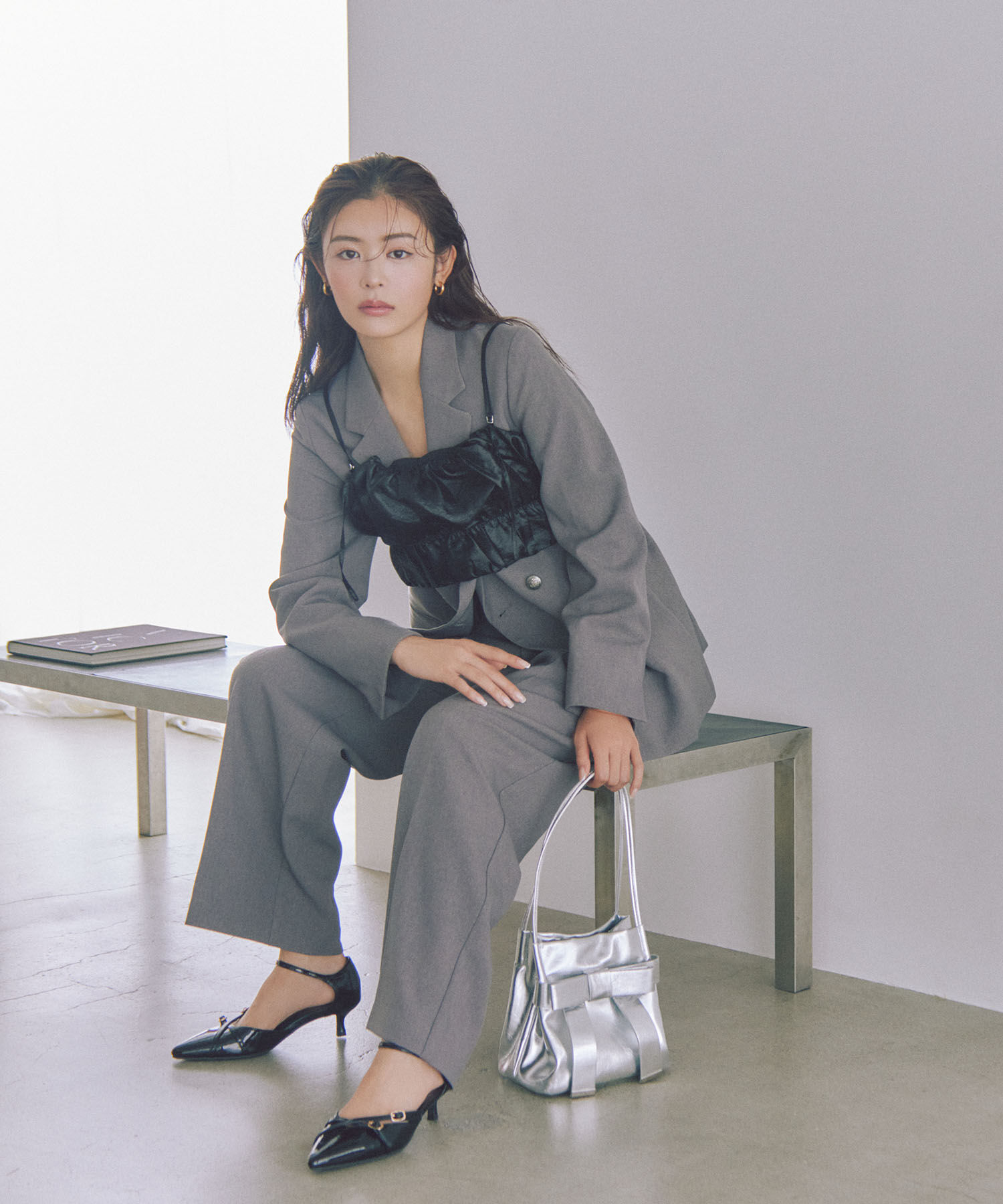 VIS「【美easy】ウーリッシュWブレストテーラードジャケット【洗える】」|テーラードジャケット|