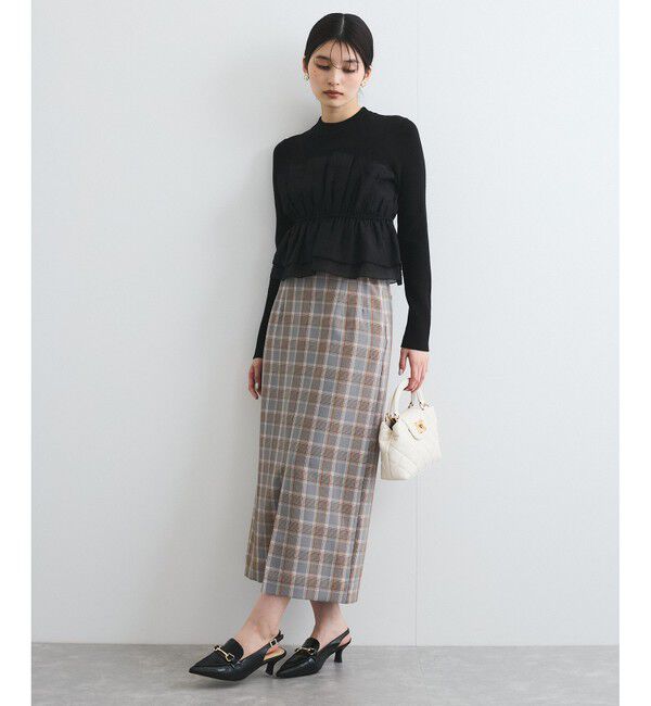 VIS「旬なレイヤードスタイルが叶う！ビスチェドッキングニット/洗える」|ニット・セーター|