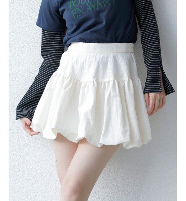 VIS「【洗える】バルーンミニスカート」|スカート|オフサブ