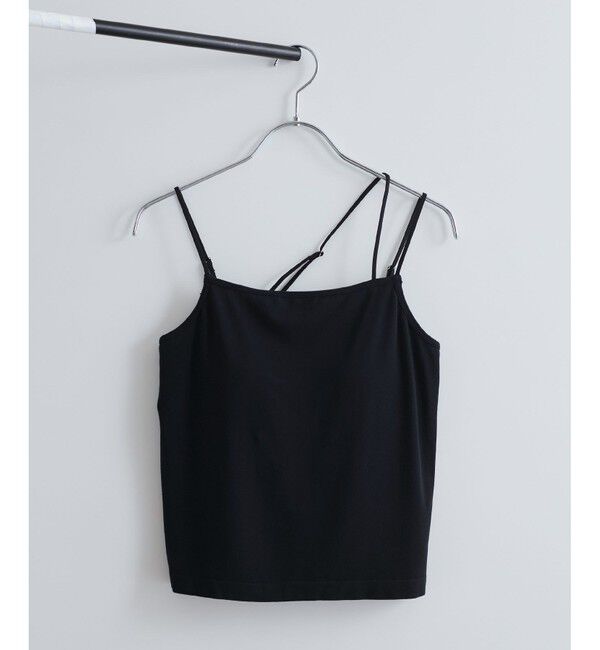 VIS「【洗える】カップ付きアシンメトリーキャミソール」|キャミソール|