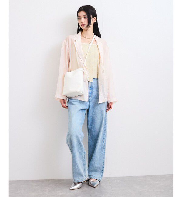 VIS「チェーンハンドル2WAY巾着バッグ」|ハンドバッグ|