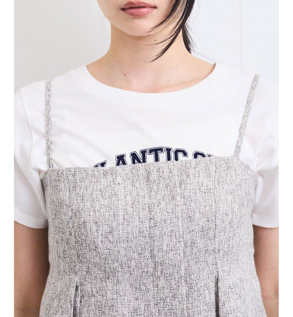 VIS「【洗える】アシンメトリーキャミビスチェ」|キャミソール|