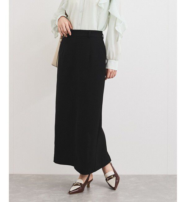VIS「【洗える】Iラインロングスカート」|スカート|クロメイン