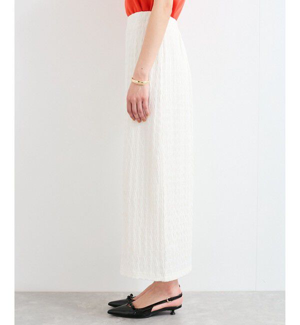 VIS「【新色追加】【接触冷感】膨れジャガードナロースカート」|スカート|