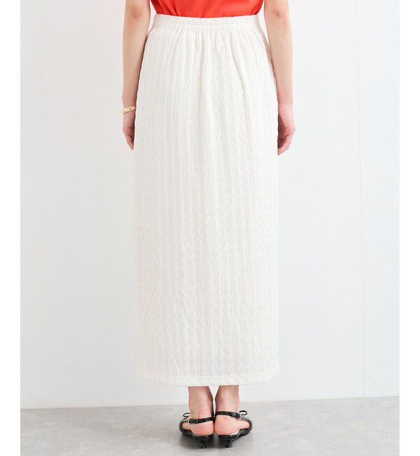 VIS「【新色追加】【接触冷感】膨れジャガードナロースカート」|スカート|