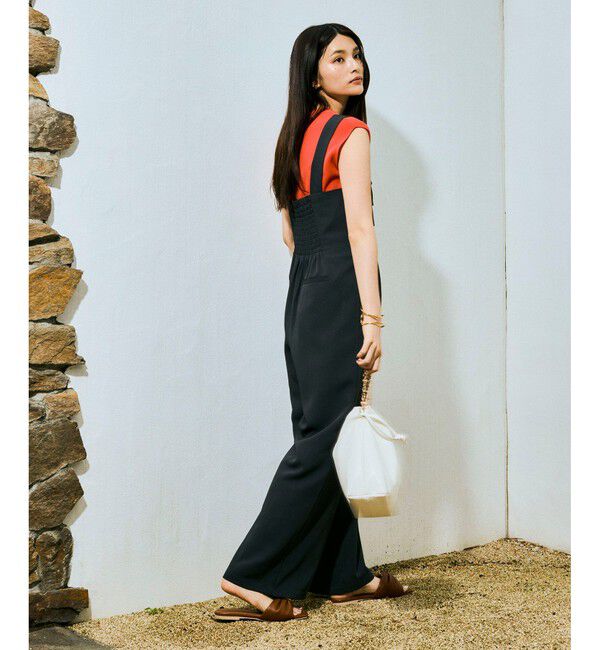 VIS「フロントタックデザインサロペット/オールインワン」|オールインワン|