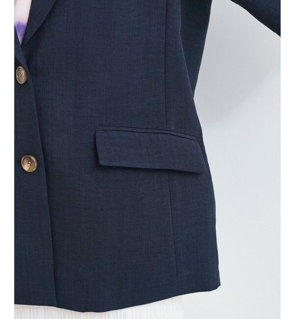 VIS「【美easy】ハーフスリーブジャケット/セットアップ対応・洗える」|テーラードジャケット|