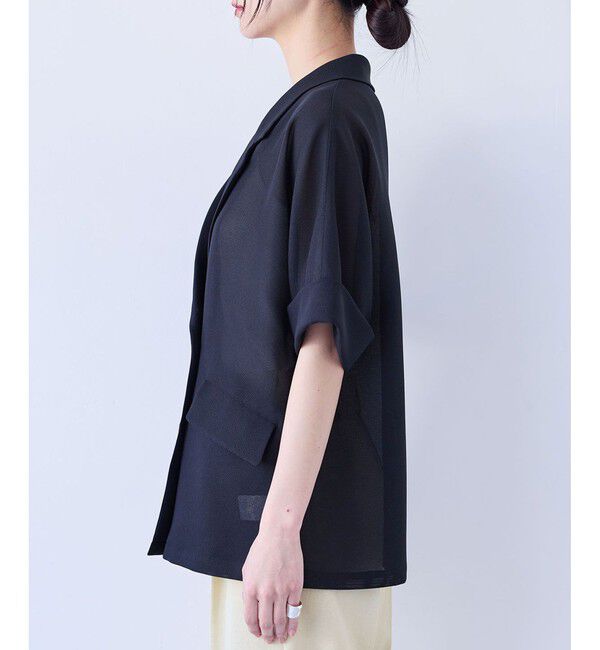 VIS「【洗える】メッシュドルマンサマージャケット」|テーラードジャケット|