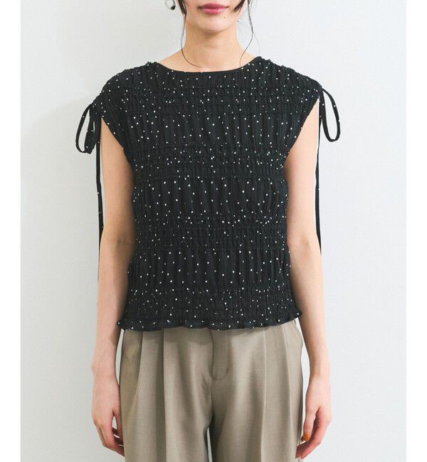 VIS「プリーツシアーシャーリングブラウス」|シャツ・ブラウス|