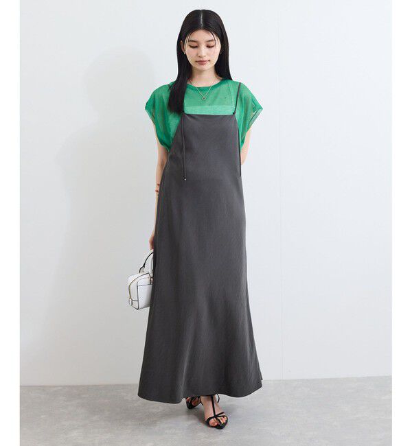 VIS「バイヤス仕立てナローキャミワンピース」|ワンピース|