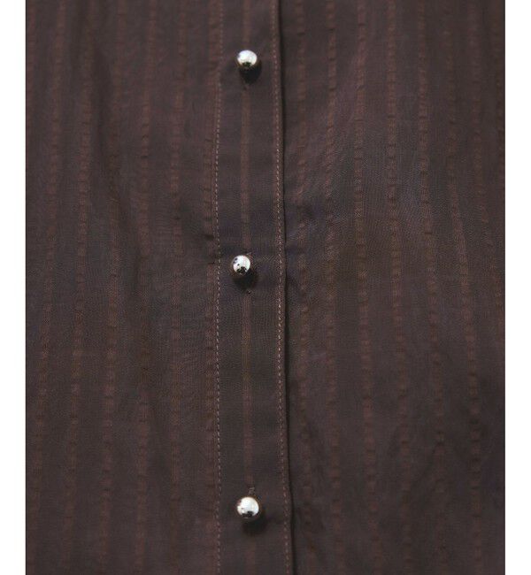 VIS「シアーストライプオーバーサイズシャツ/イージーケア」|シャツ・ブラウス|