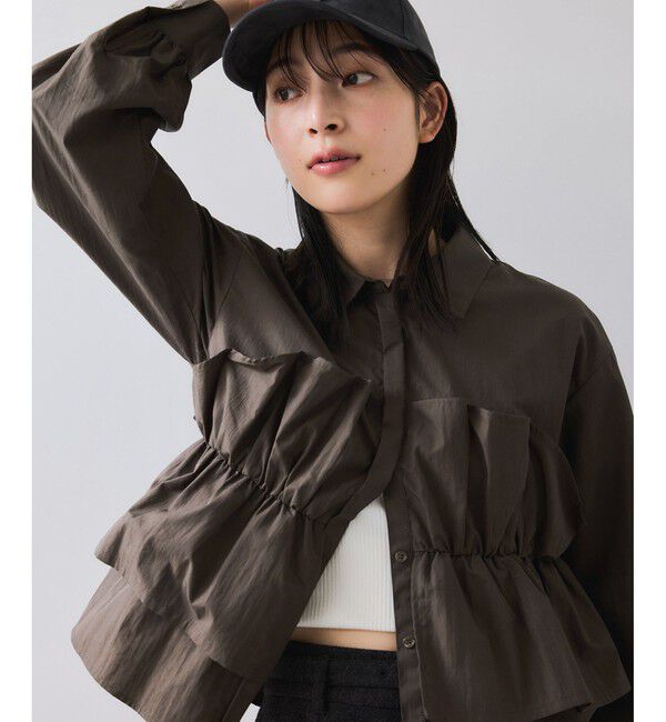 VIS「ビスチェドッキングシャツ/イージーケア」|シャツ・ブラウス|