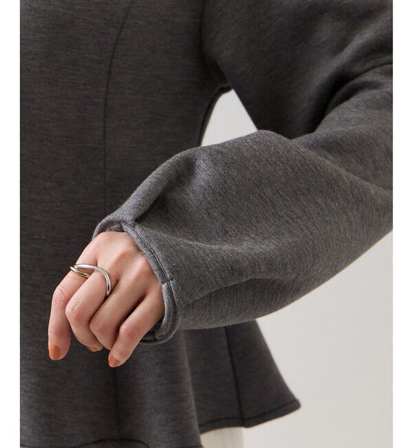 VIS「ボタンポイントペプラムカットジャケット」|カーディガン|