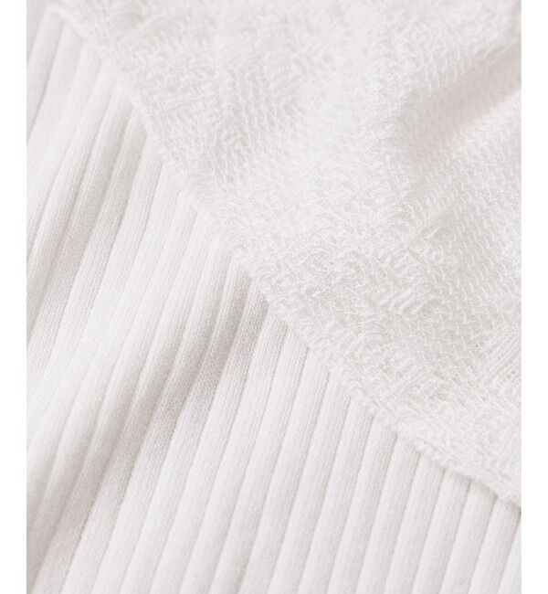 VIS「レース編みドッキングニット」|ニット・セーター|