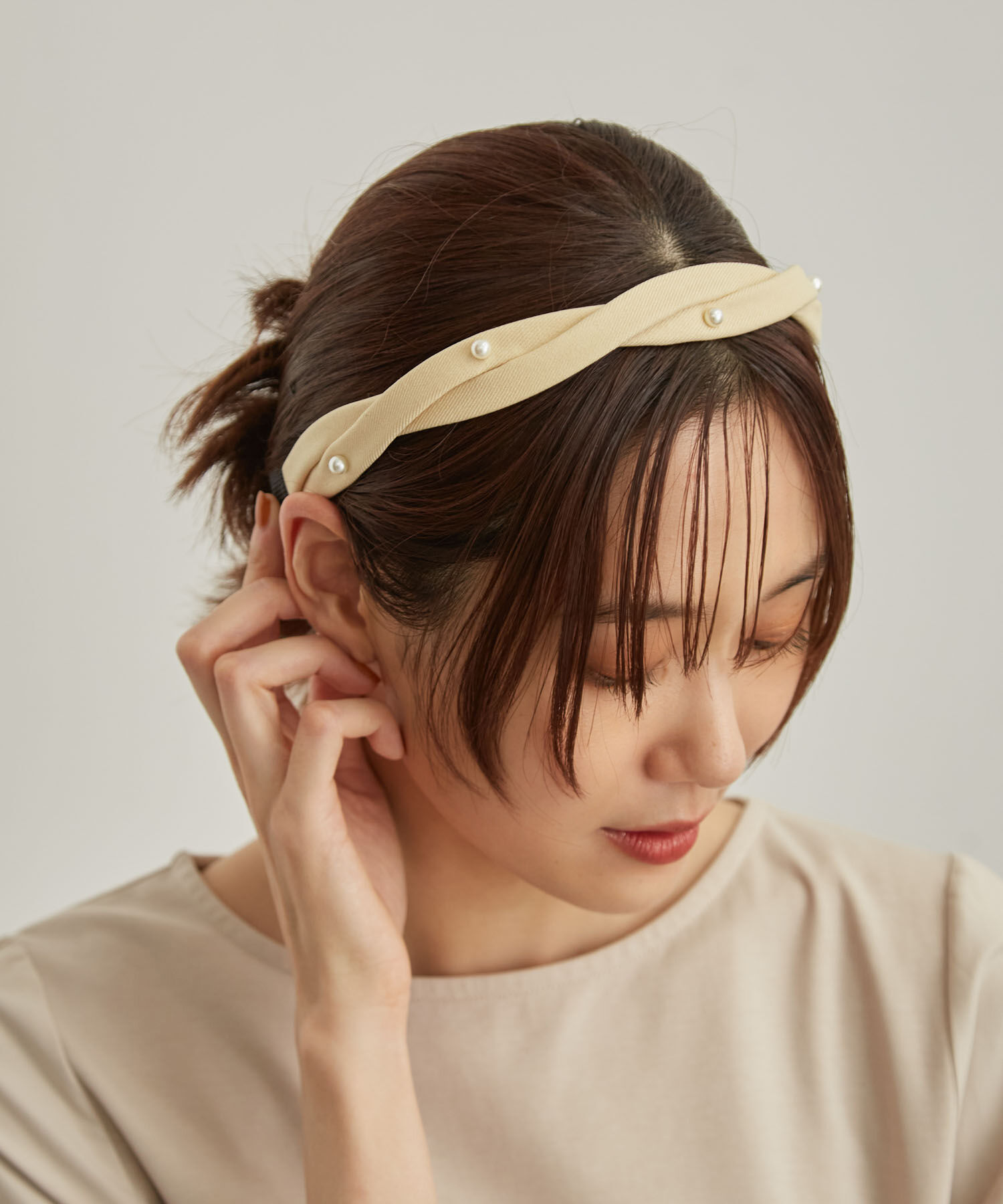 ROPE PICNIC PASSAGE「パールポイントツイストカチューシャ」|カチューシャ|キナリ(16)