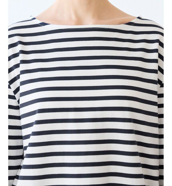 Rope&rsquo;Picnic「刺繍入りボーダーカットトップス」|Tシャツ・カットソー|