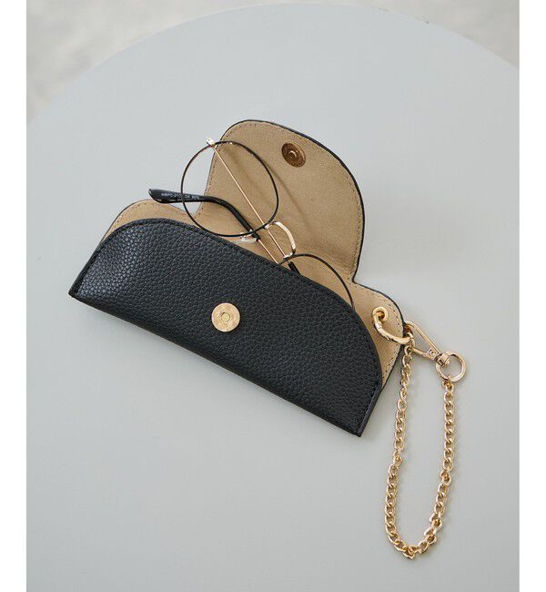 ROPE PICNIC PASSAGE「バッグチェーン付きアイウェアホルダー」|チャーム・キーホルダー|ブラック(01)