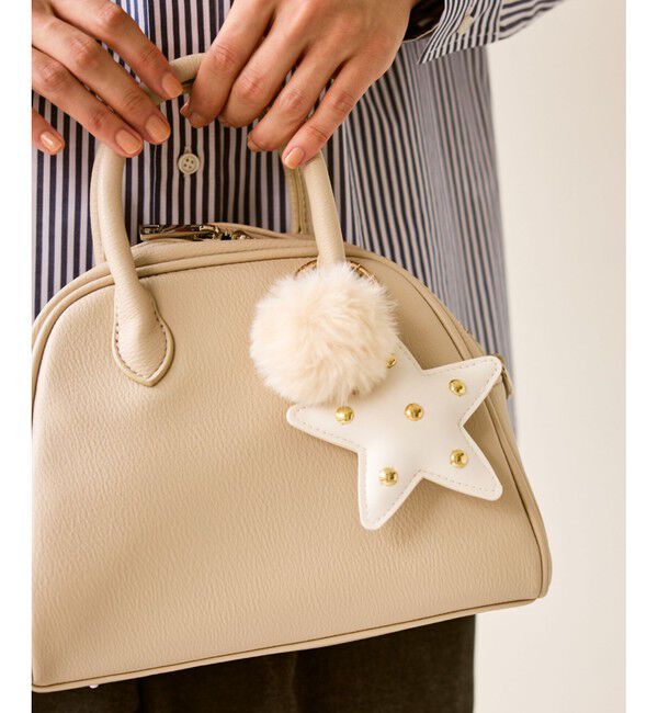 ROPE PICNIC PASSAGE「フェイクファー付きバッグチャーム」|チャーム・キーホルダー|