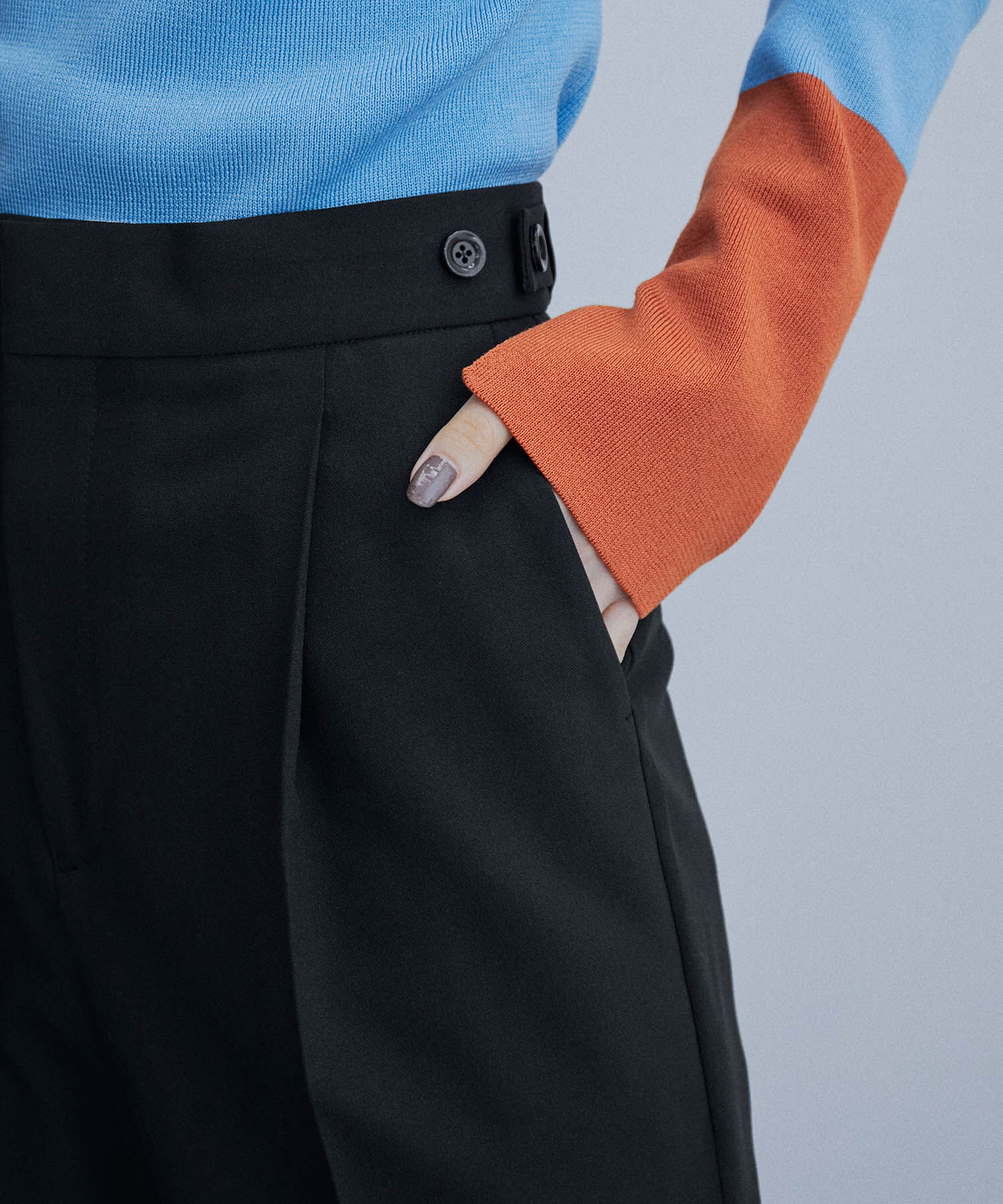 ADAM ET ROPE'「【サステナブル】スリムスラックス」|スラックス|