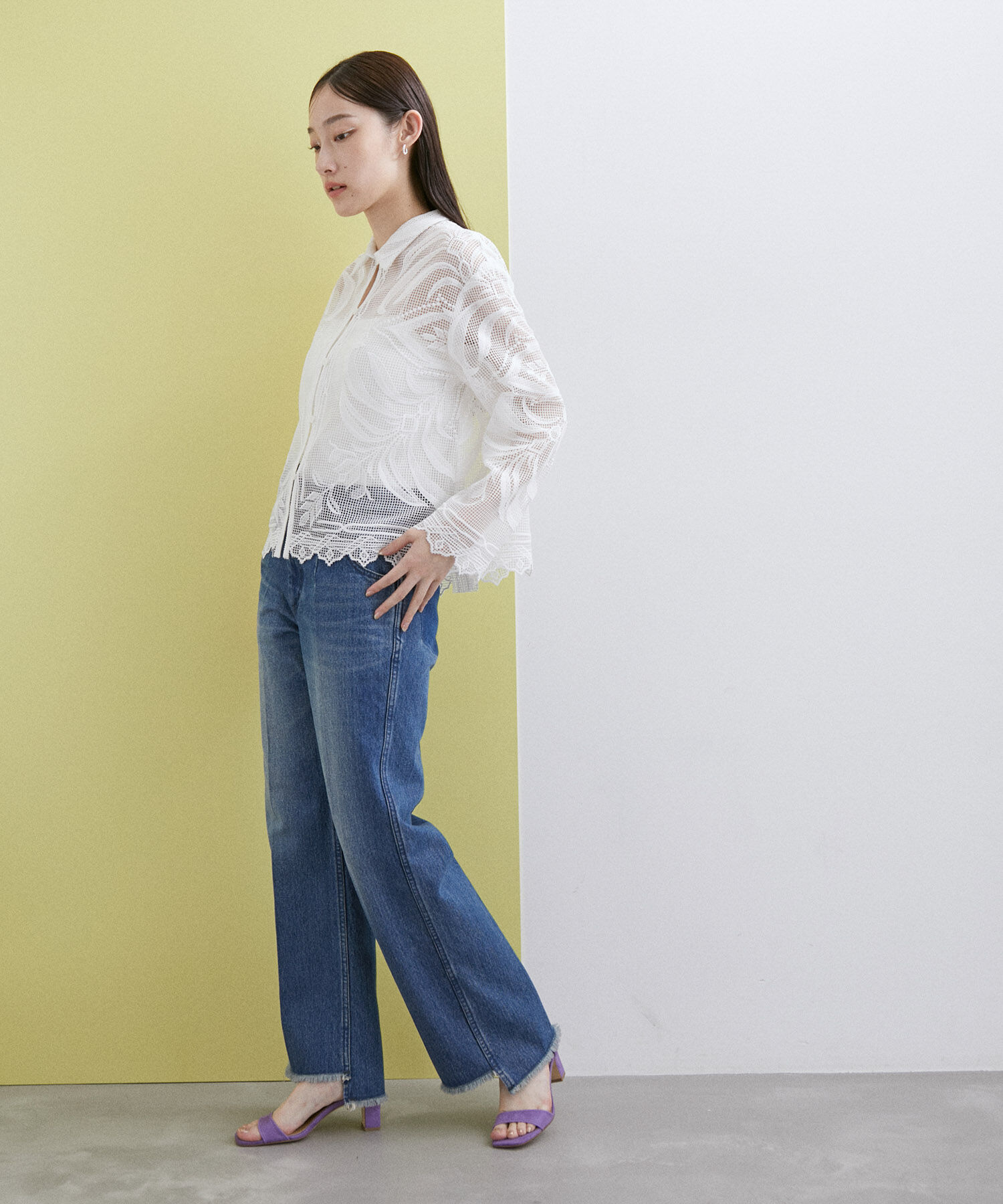 ADAM ET ROPE'「【一部WEB限定カラー】アンクルストラップサンダル」|サンダル|