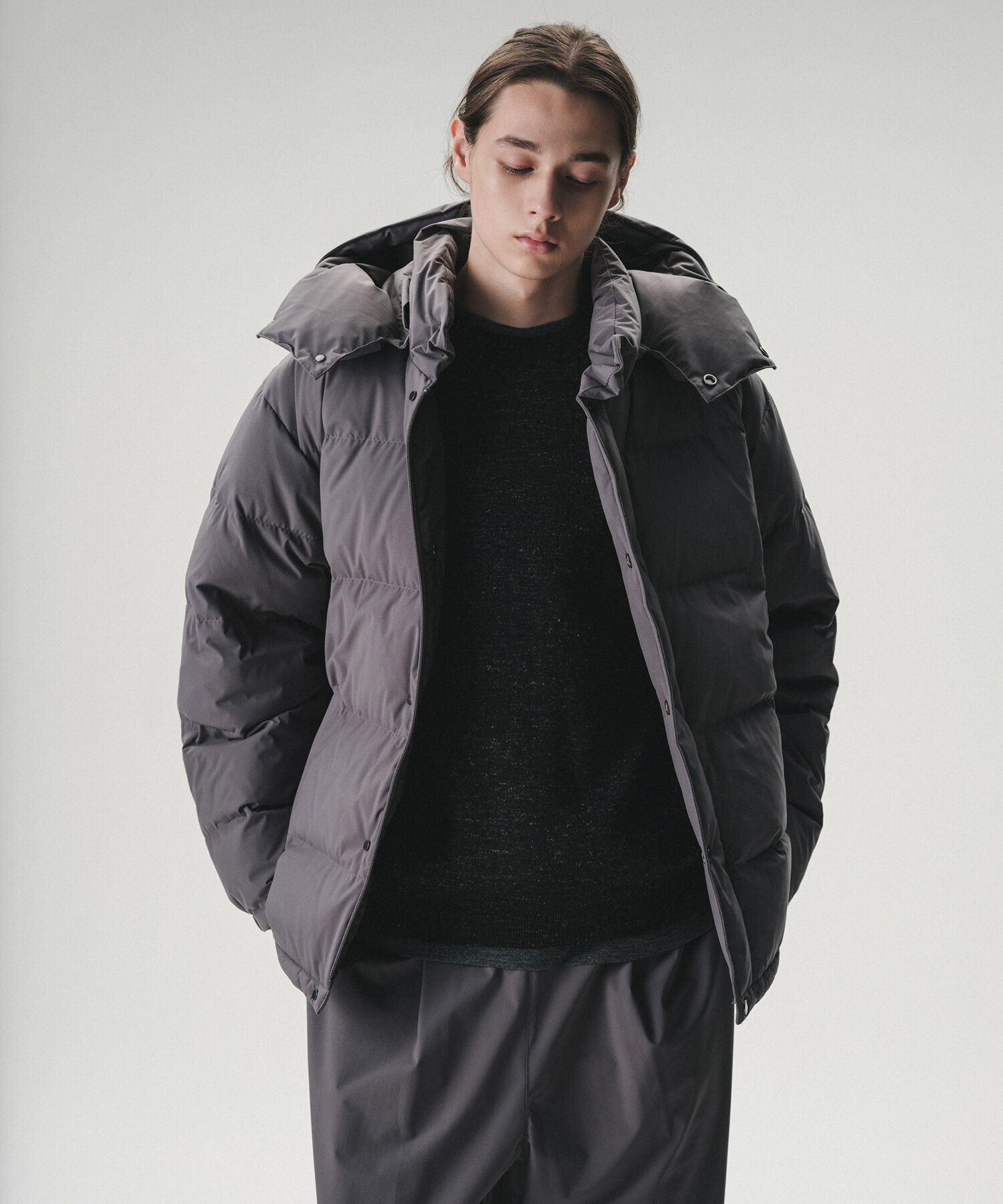 ADAM ET ROPE'「【ACT_02 Ginz】CLASSIC DOWN JACKET」|ダウン|グレー(07)