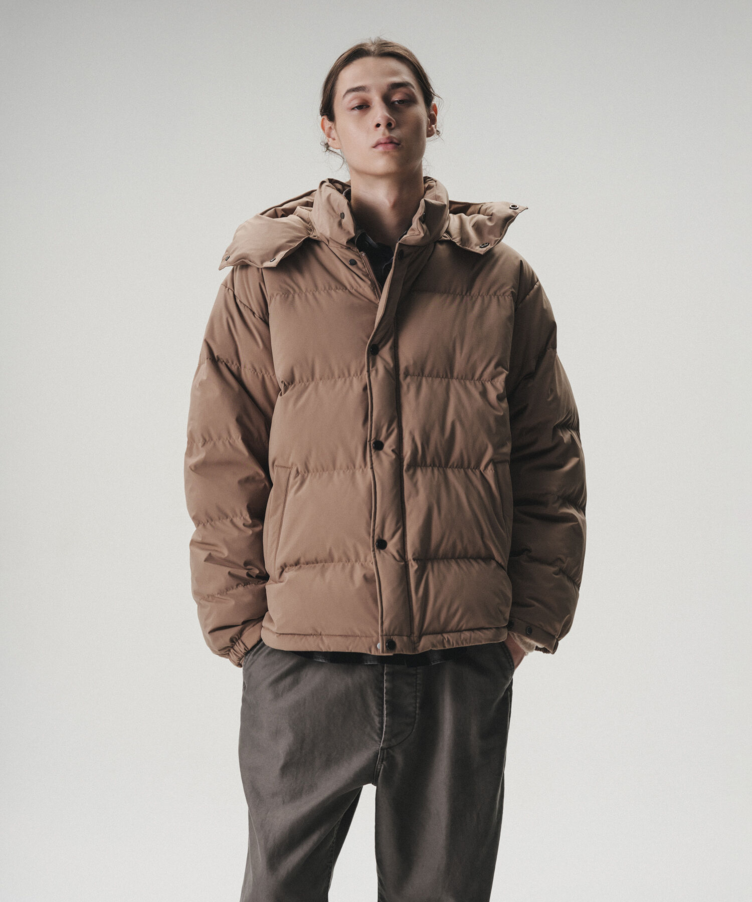 ADAM ET ROPE'「【ACT_02 Ginz】CLASSIC DOWN JACKET」|ダウン|ベージュ(27)